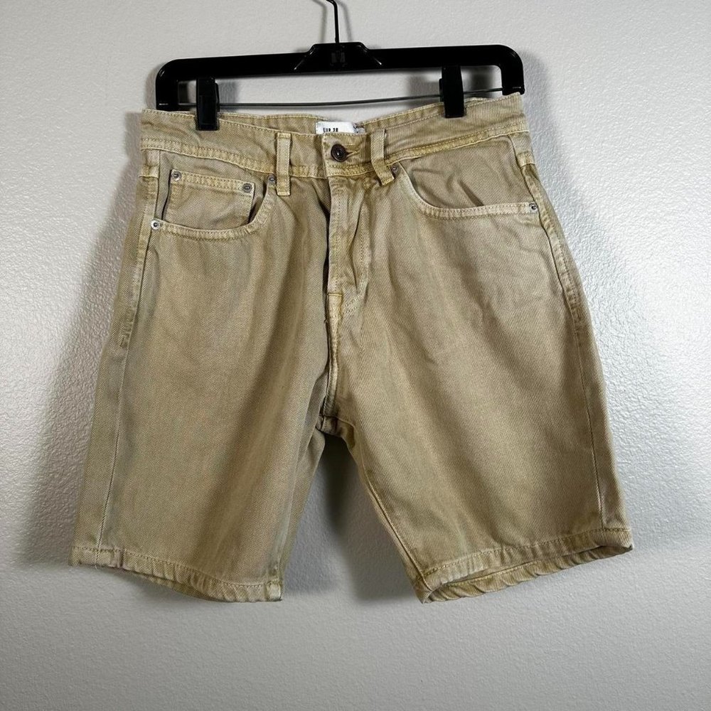 Zara Tan Denim Shorts